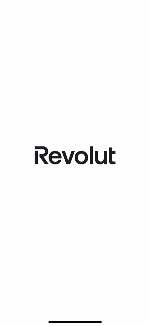 Revolut — first screen